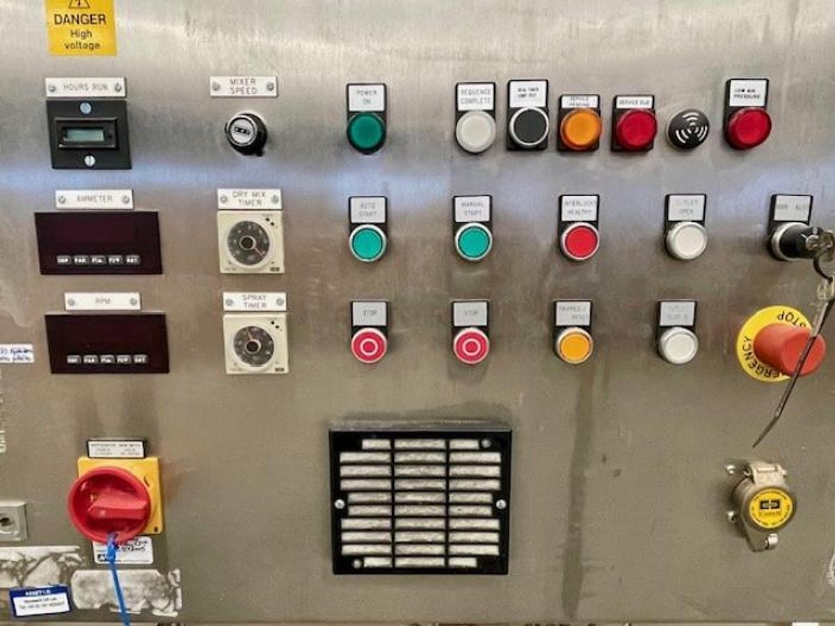 Used KEK Kemutec 1000HE ribbon blade mixer