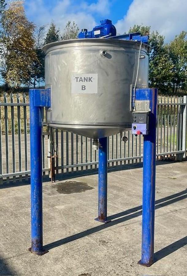 Used Greaves 1000L mixing vessel