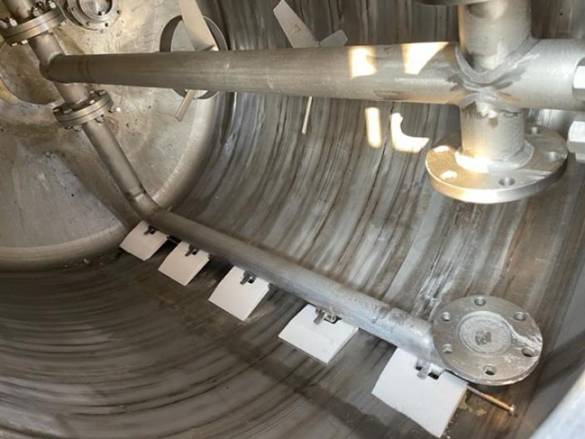 Used Websters 2000L jacketed process vessel
