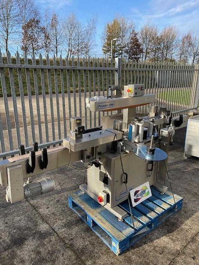 Used Premier P200 single side and wrap labeller