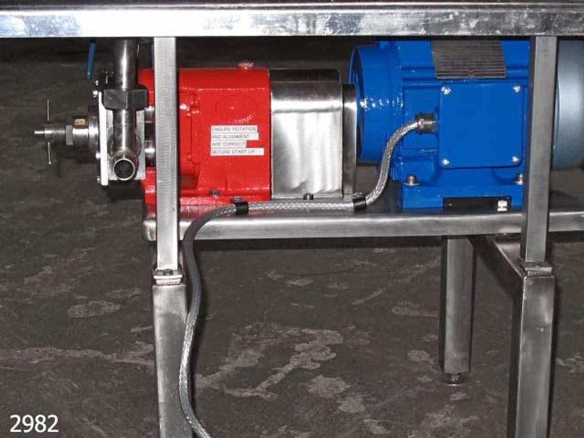 Used SSP stainless steel rotary lobe pump type 100ND