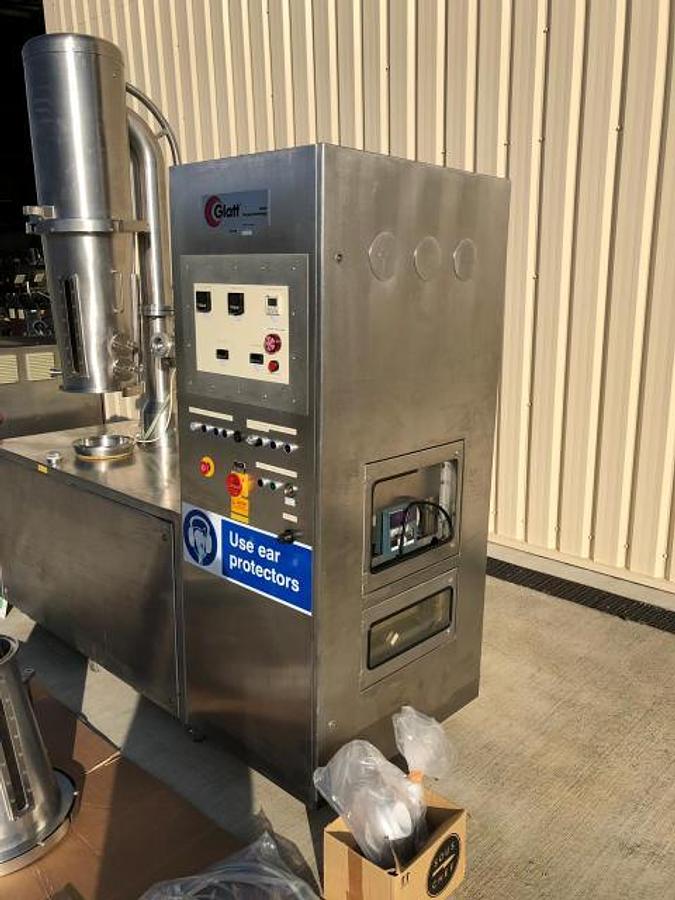 Used Glatt GCPG 3 5 Fluid Bed Dryer and Glatt VG25 Mixer Granulator processing suite