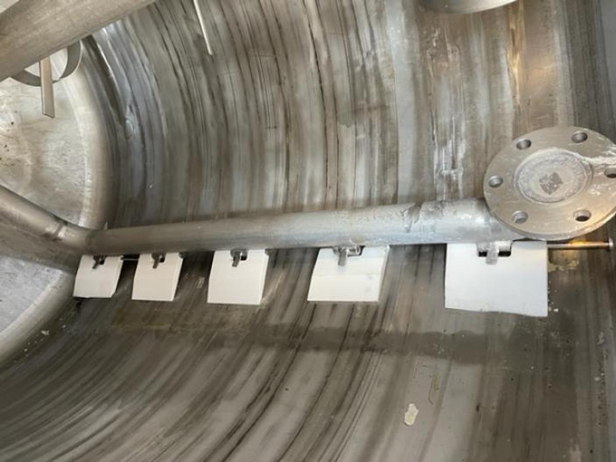 Used Websters 2000L jacketed process vessel