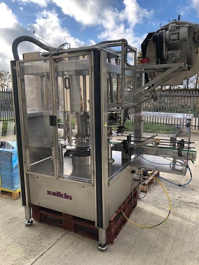 Used Zalkin CA3 360NG fully automatic screw capping machine