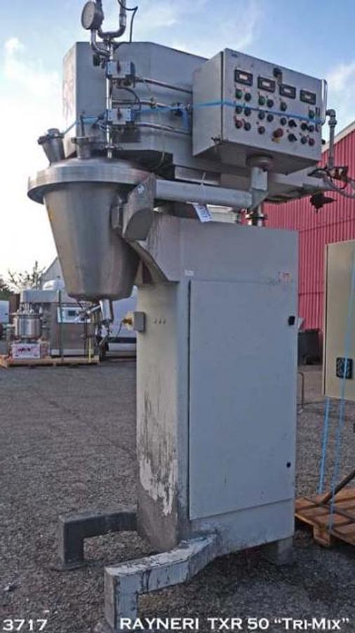 Used Rayneri Trimix TXR 50 conical process mixing vessel