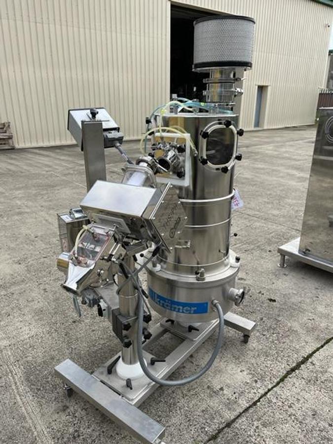 Used Ceia metal check combo with Kraemer C820 deduster