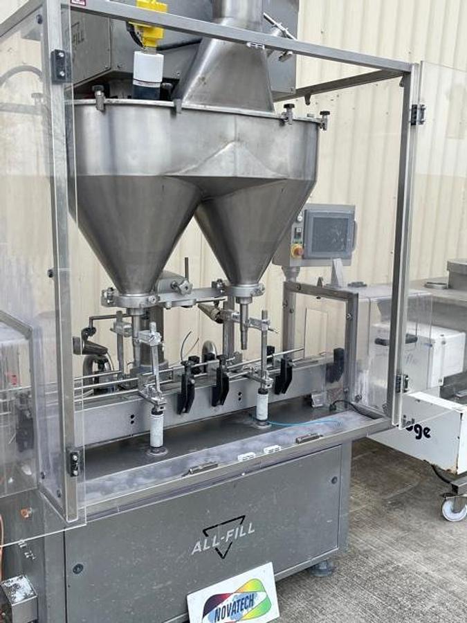 Used Allfill S10 Duplex 2 head Auger Filler