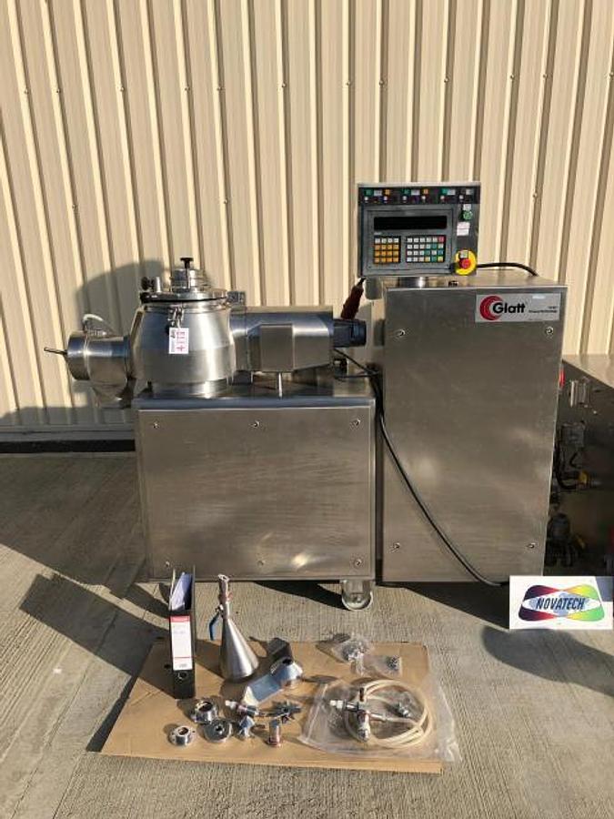Used Glatt GCPG 3 5 Fluid Bed Dryer and Glatt VG25 Mixer Granulator processing suite