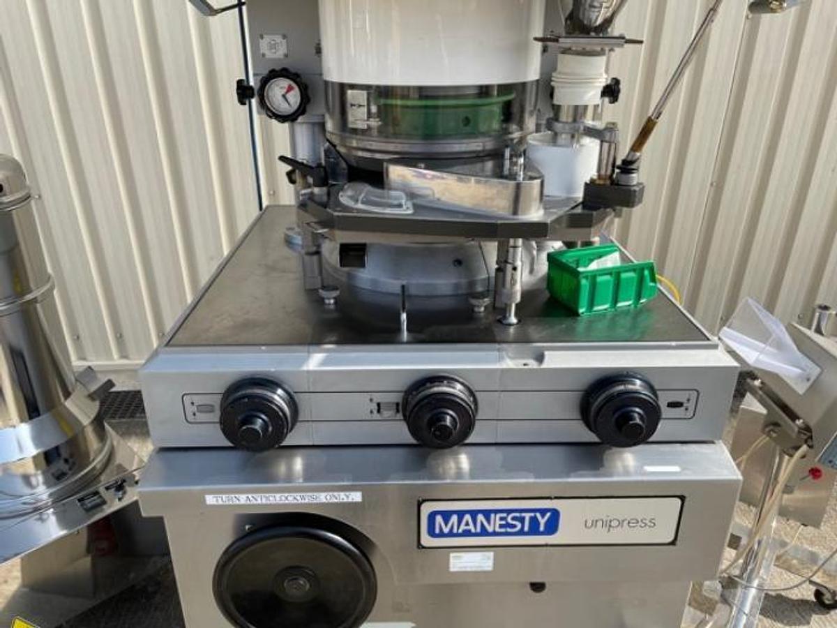 Used Manesty Unipress 27 station rotary tablet press