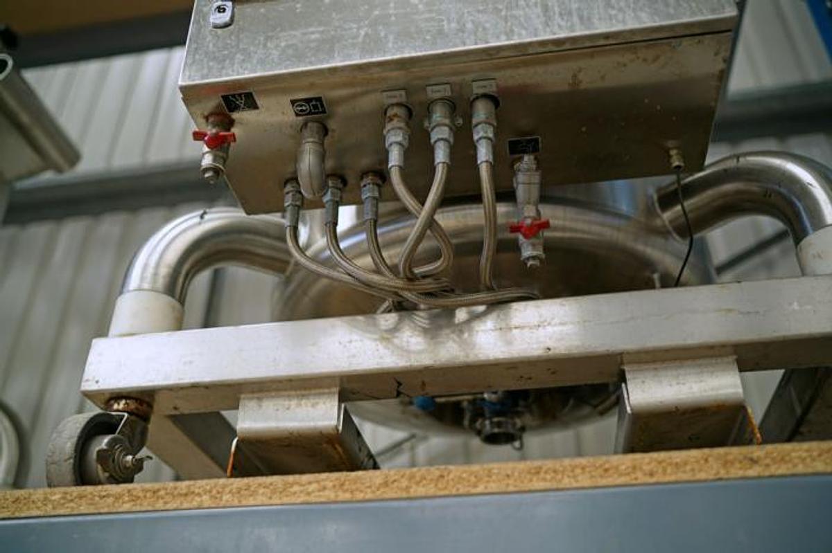Used KUGLER mobile vessel, approx 225 litre gross capacity