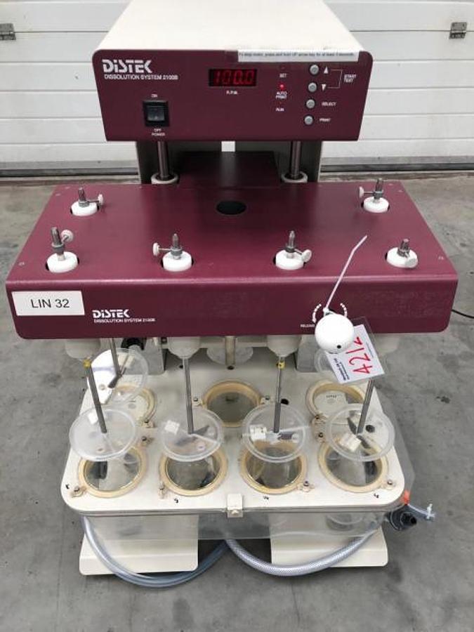 Used Ref 4212 Distek 2100B Dissolution system