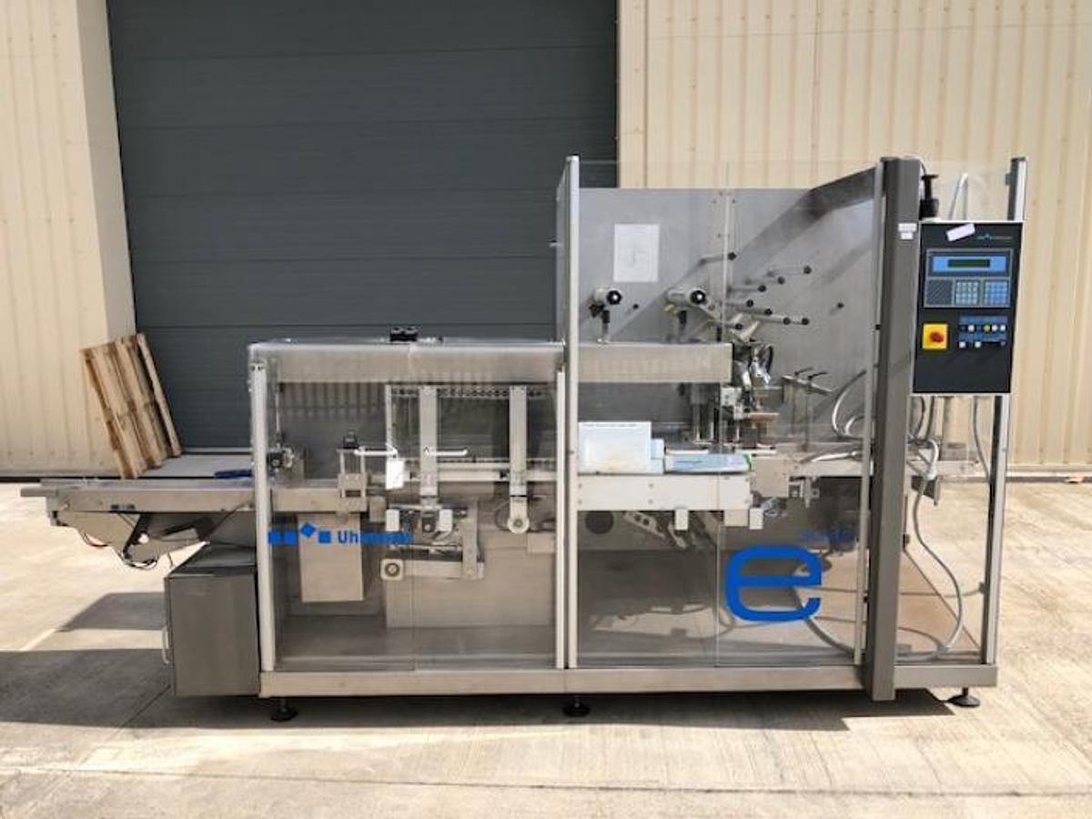 Used Uhlmann E3040 stretch banding machine