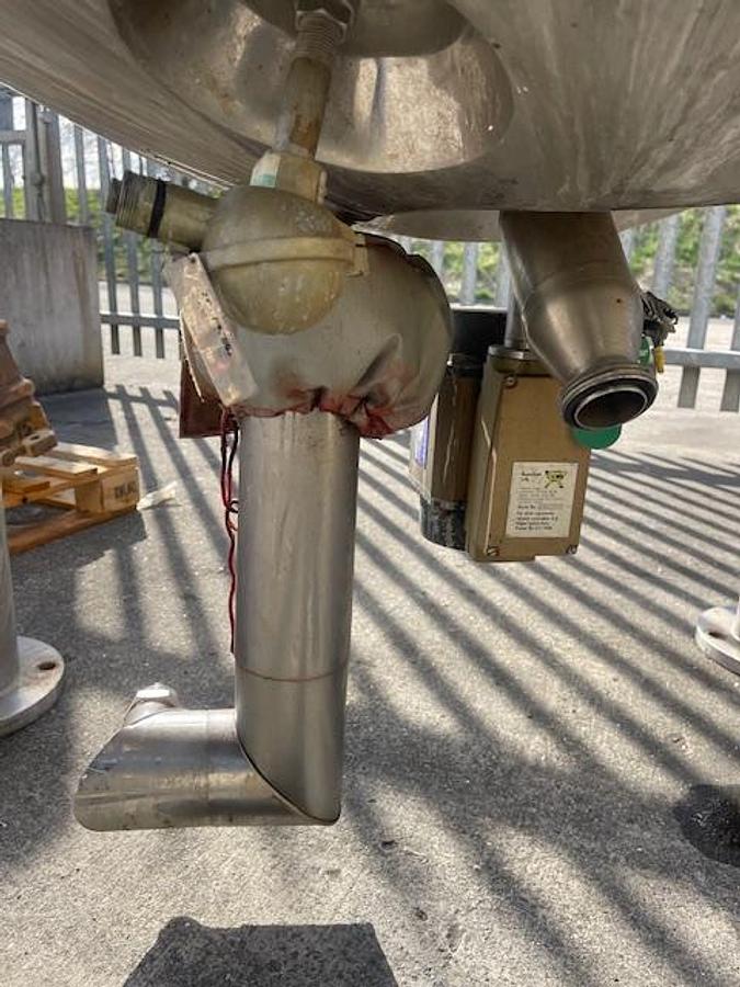 Used Sinclair Stainless 2500ltr jacketed mixing vessel, Eexd