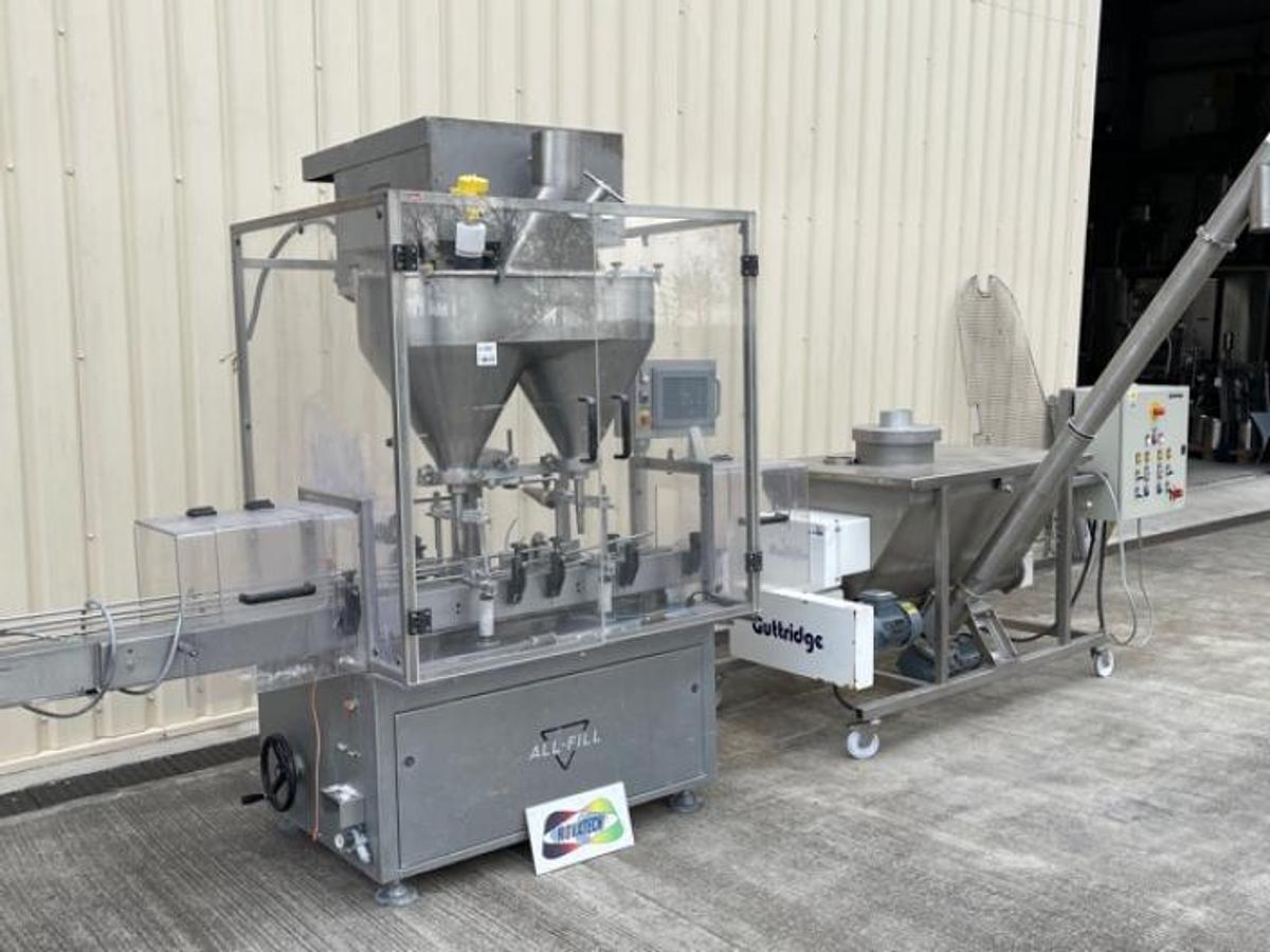 Used Allfill S10 Duplex 2 head Auger Filler