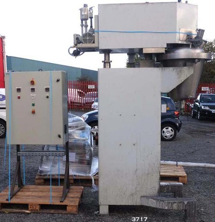 Used Rayneri Trimix TXR 50 conical process mixing vessel