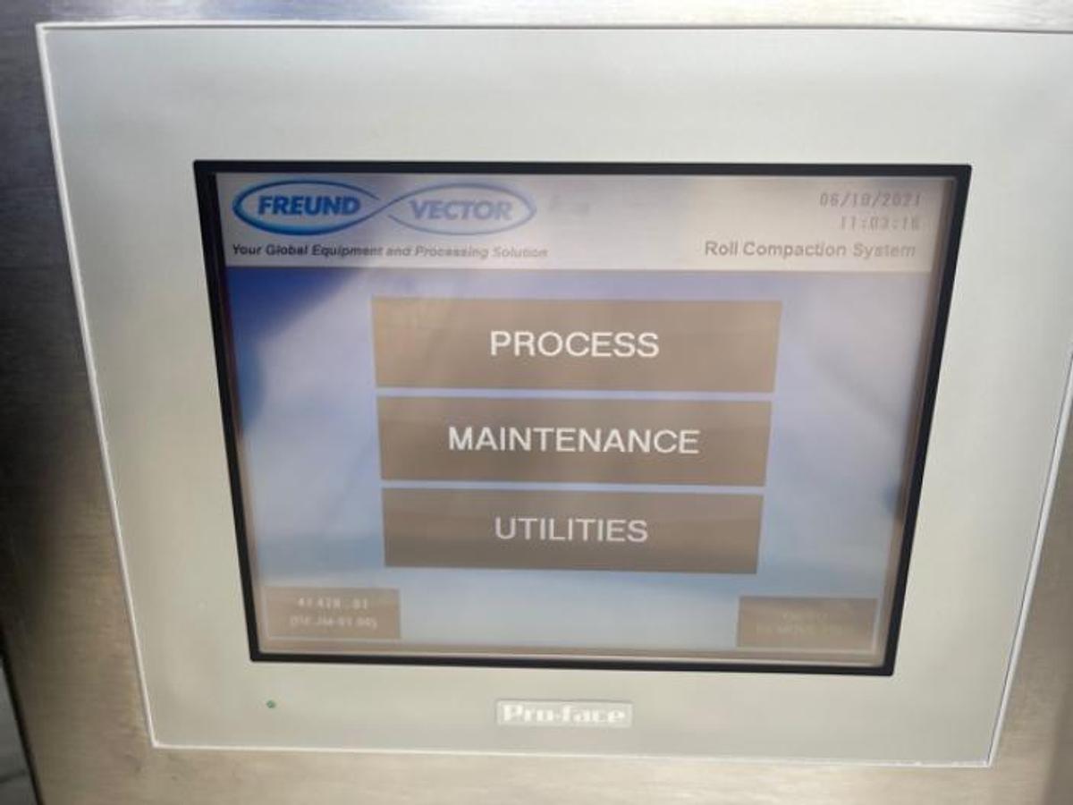 Used Vector Freund TFC220 roller compactor