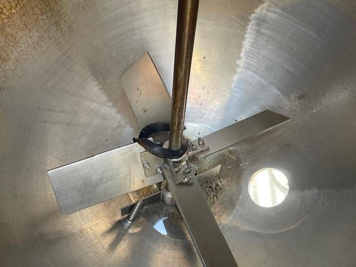 Used Sinclair Stainless 2500ltr jacketed mixing vessel, Eexd