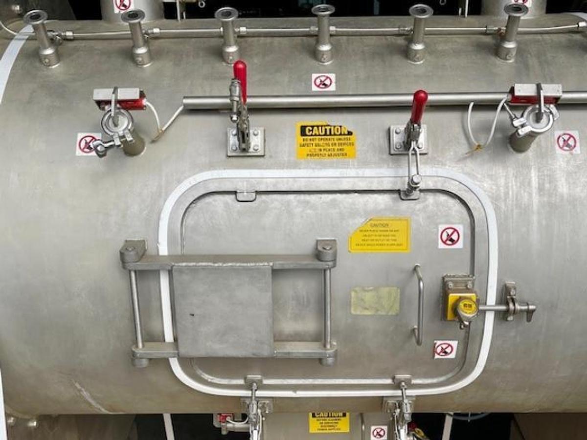 Used KEK Kemutec 1000HE ribbon blade mixer