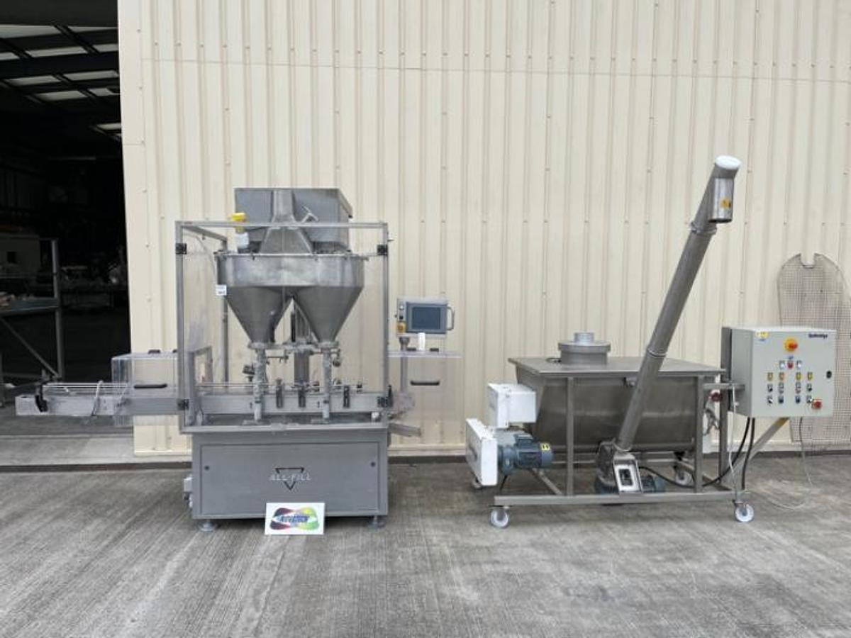 Used Allfill S10 Duplex 2 head Auger Filler