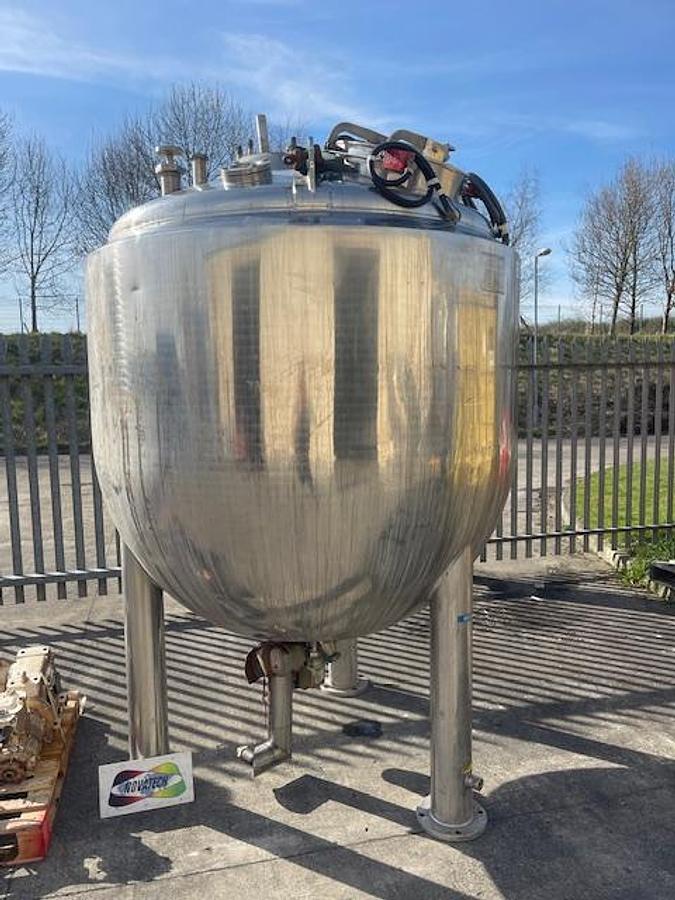 Used Sinclair Stainless 2500ltr jacketed mixing vessel, Eexd