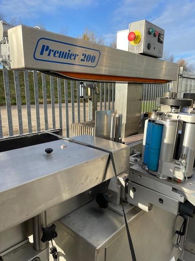 Used Premier P200 single side and wrap labeller
