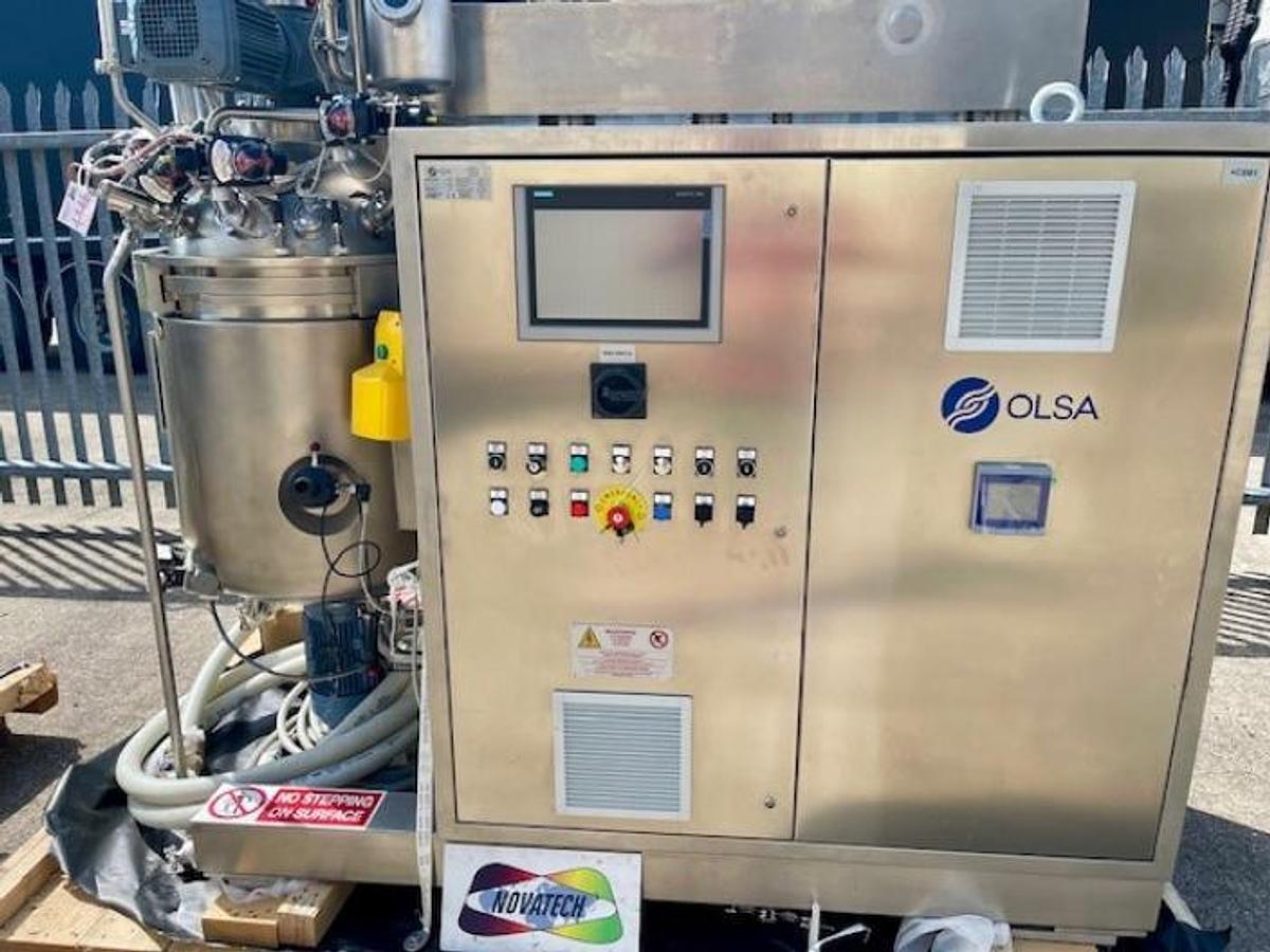 Used Olsa 190L OlsaMix process vessel, UNUSED