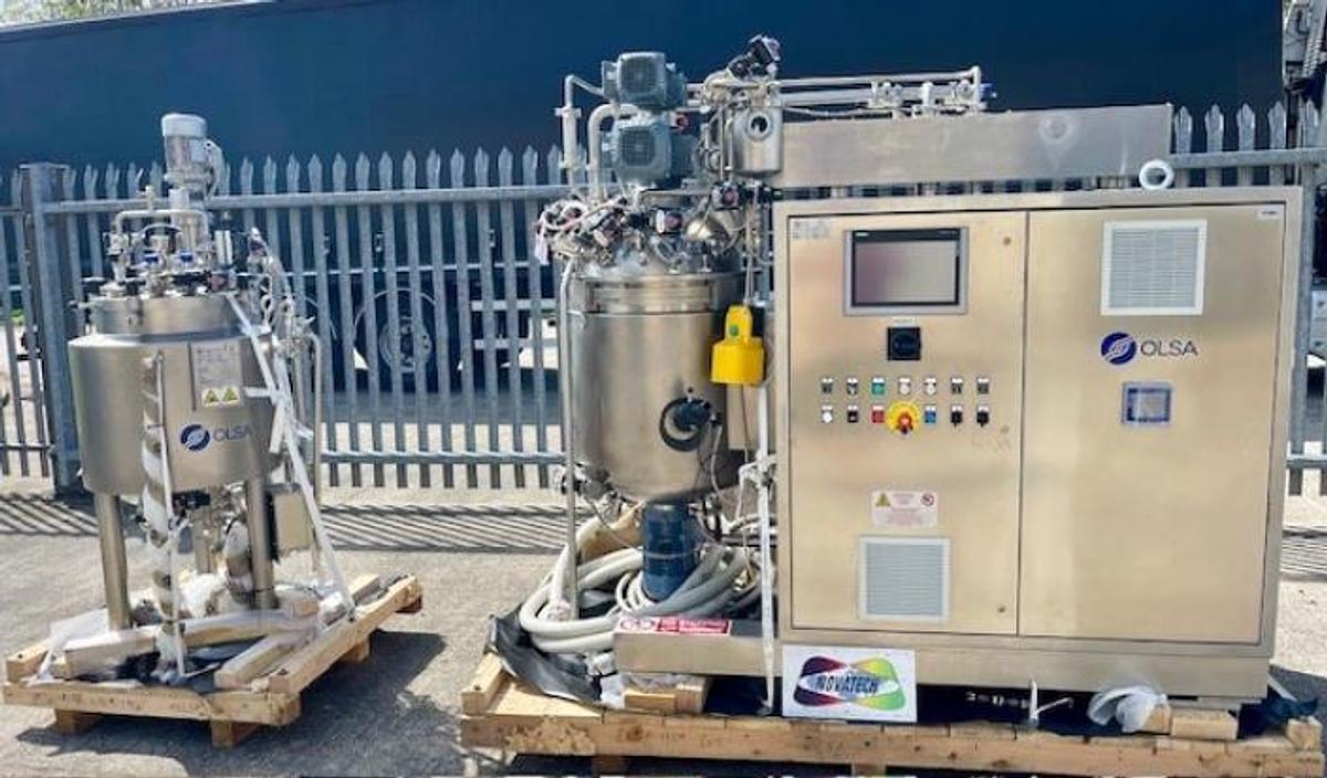 Used Olsa 190L OlsaMix process vessel, UNUSED