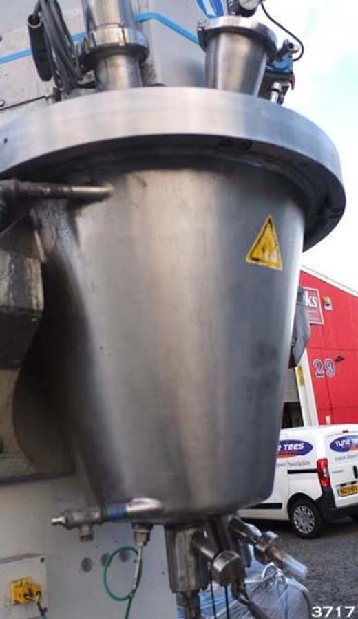 Used Rayneri Trimix TXR 50 conical process mixing vessel