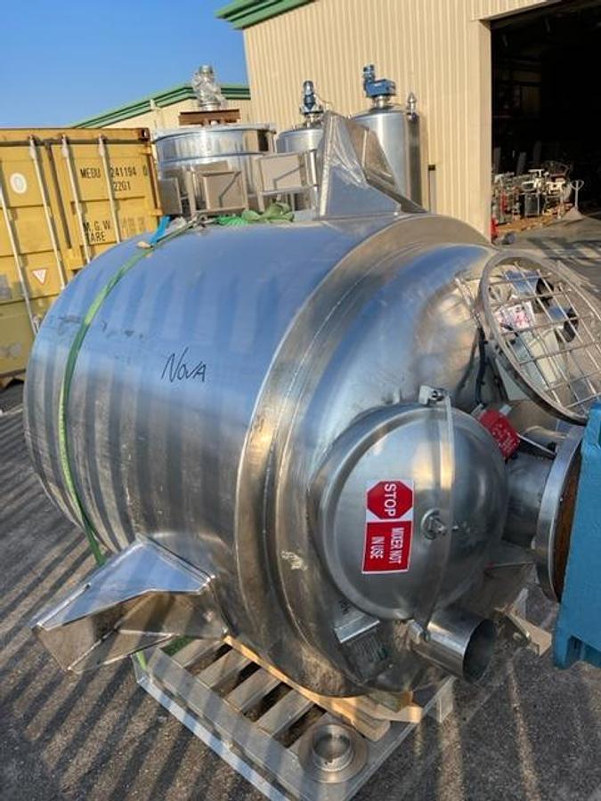 Used Websters 2000L jacketed process vessel
