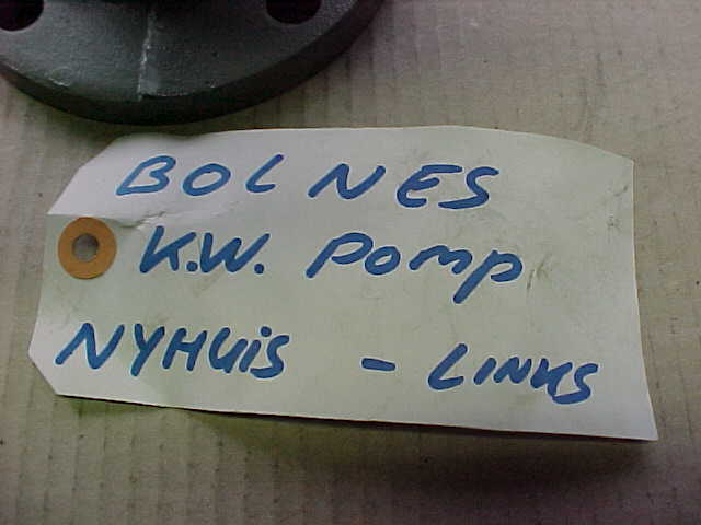 Used NIJHUIS WATER PUMP BOLNES DNL