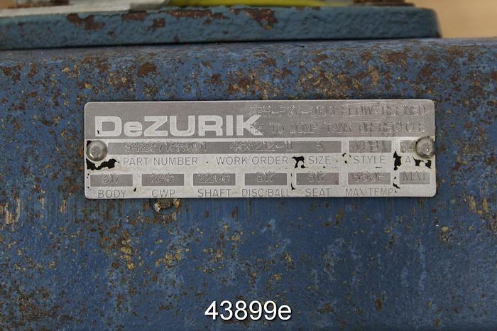 Used Dezurik 6" Air Operated V-Ball Valve, Stainless Steel Body #43899