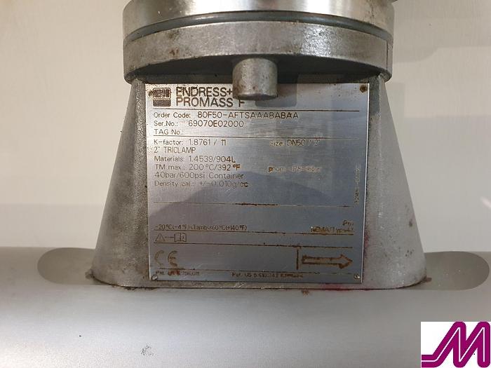 Used Endress & Hauser  Promass 80 2" Flow Meter