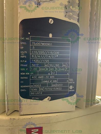 Used Vestil AHA-2-8-12 Aluminum Gantry Crane w/ Coffing JLC Hoist & CBTG Trolley