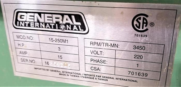 Used *SOLD* Double Drum Sander- General 15250M1