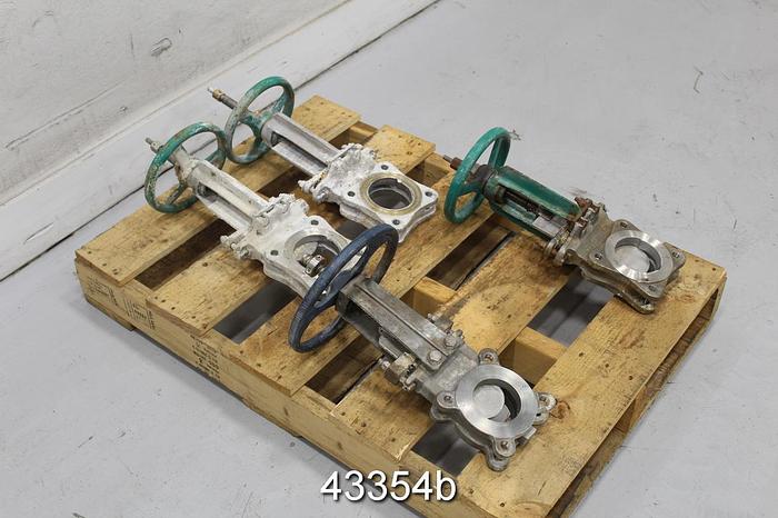 Used 3" Hand Operated Knife Gate Valve #43354