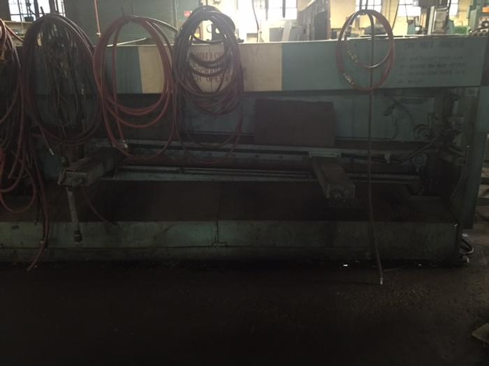 Used 1980 ATLANTIC 10' X 1/4" HYDRAULIC POWER SQUARING SHEAR
