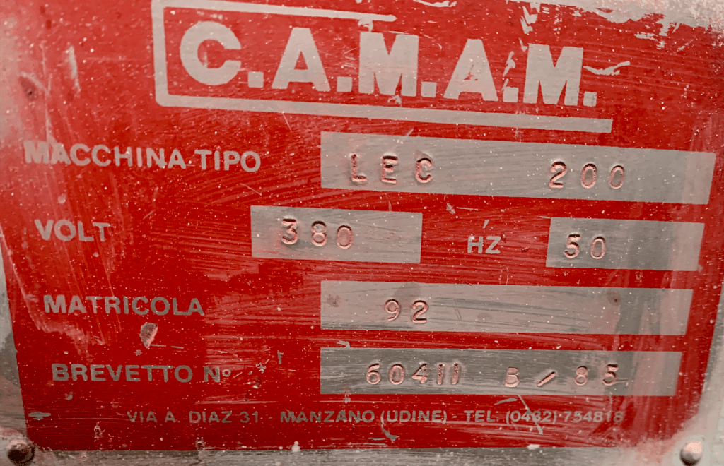 Used Levigatrice orbitale marca Camam modello LEC 200