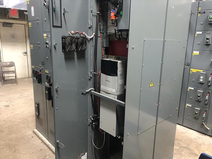 Used ALLEN BRADLEY CENTERLINE MCC SECTION WITH POWERFLEX DRIVES