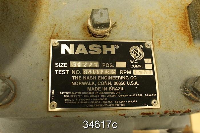 Used Nash SC2/7 Vacuum Pump #34617
