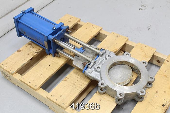 Used True Line 8" Air Operated Knife Gate Valve #41936