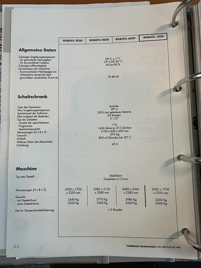 Gebruikt Charmilles Robofil 2020SI