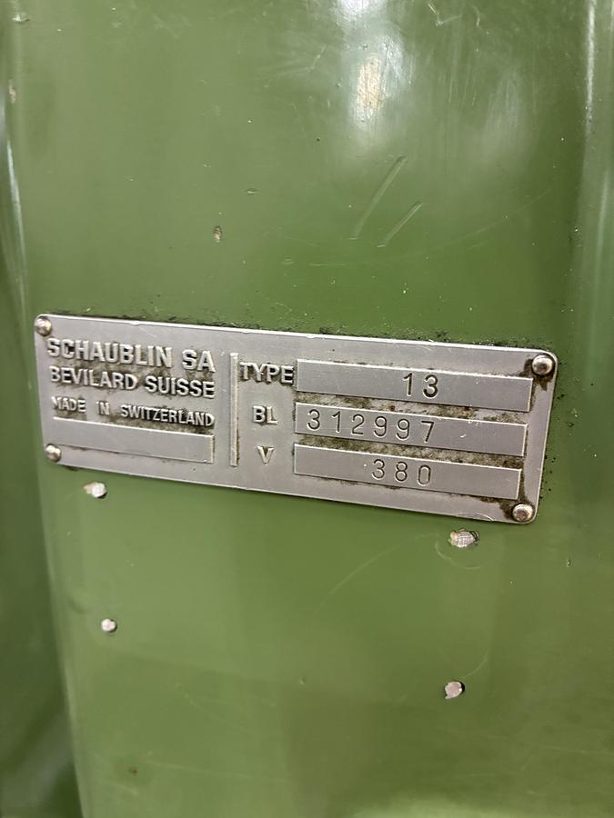 Gebruikt Schaublin 13
