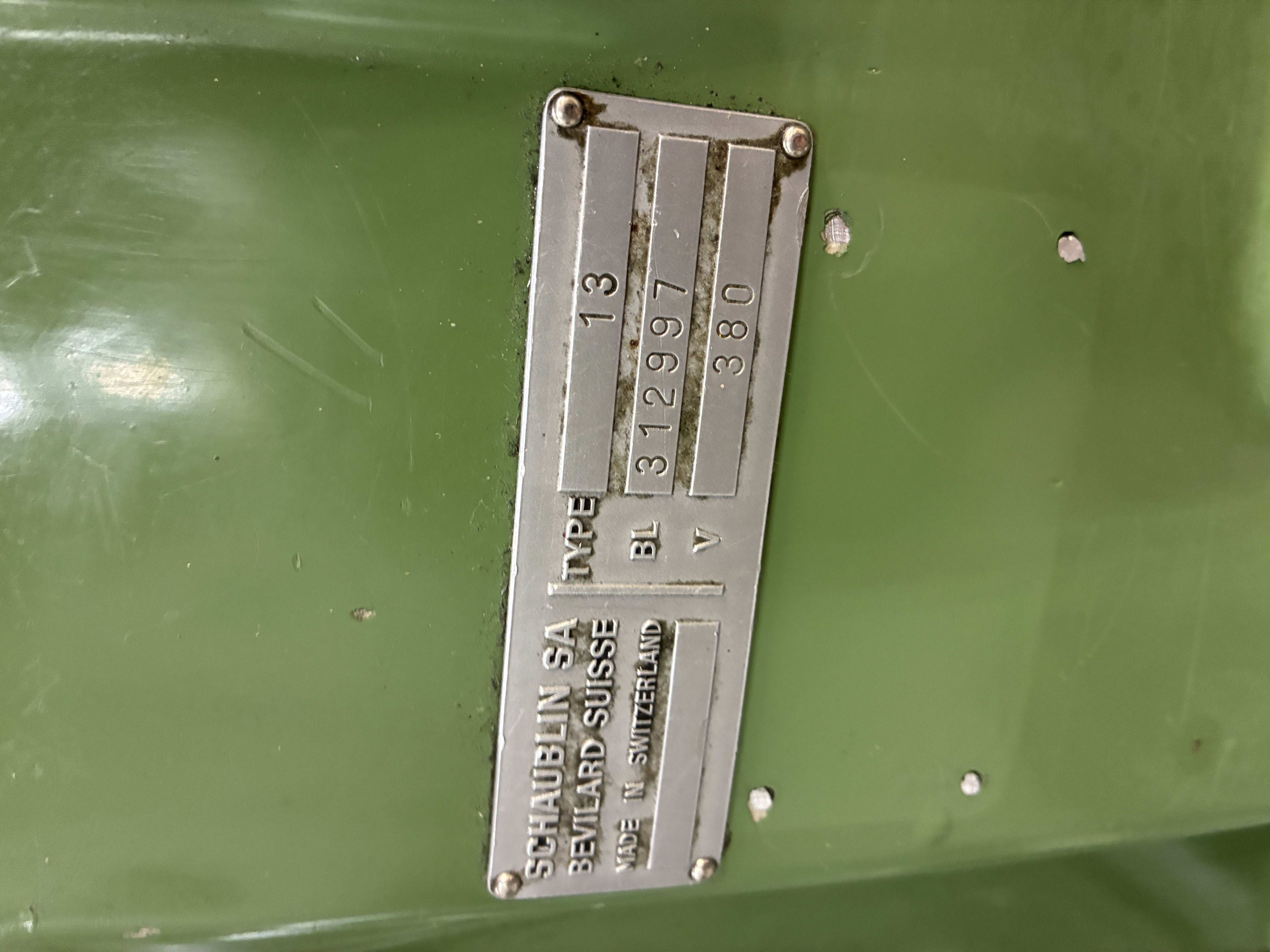 Gebruikt Schaublin 13