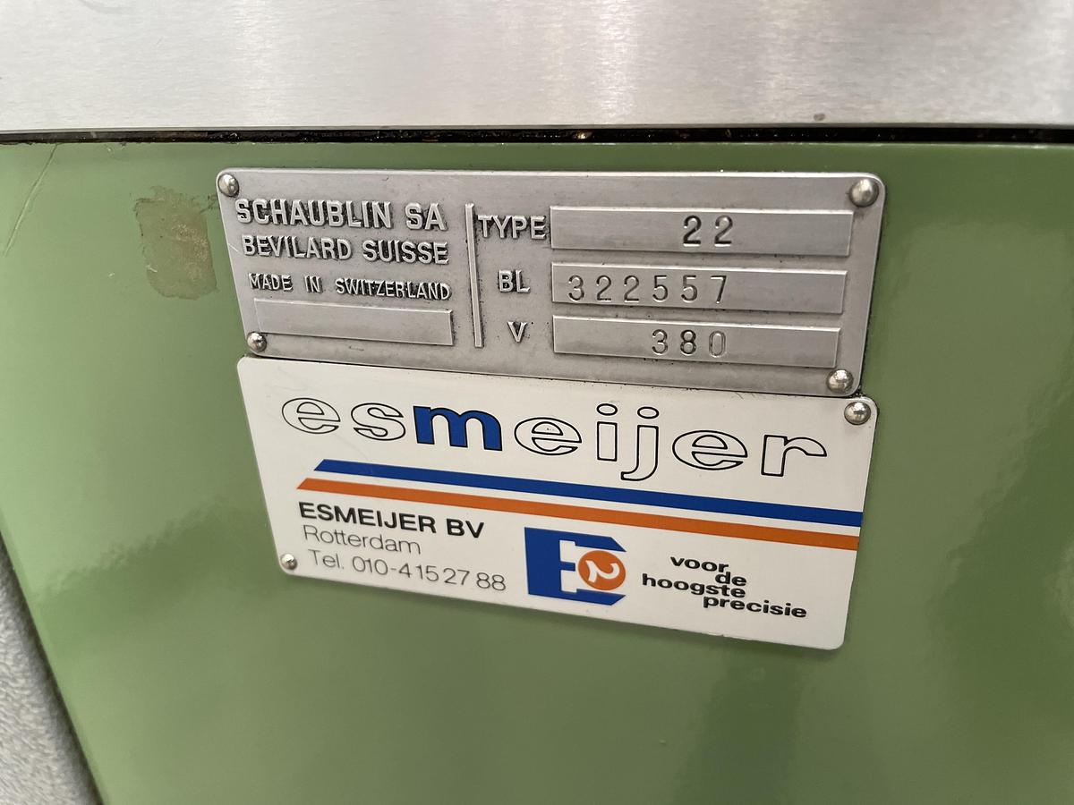 Gebruikt Schaublin 22