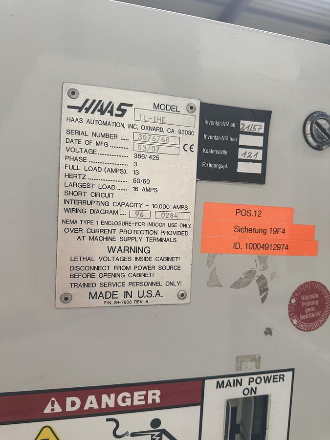 Gebruikt HAAS TL-1HE