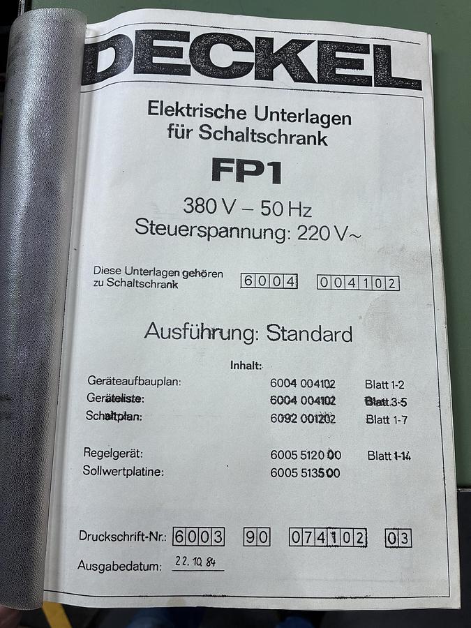 Gebruikt Deckel FP-1