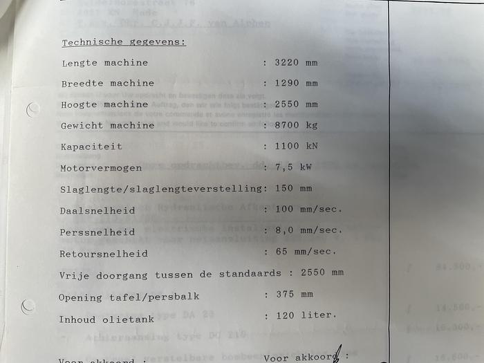 Gebruikt 1992 Darley kantbank EHP 110 31/25