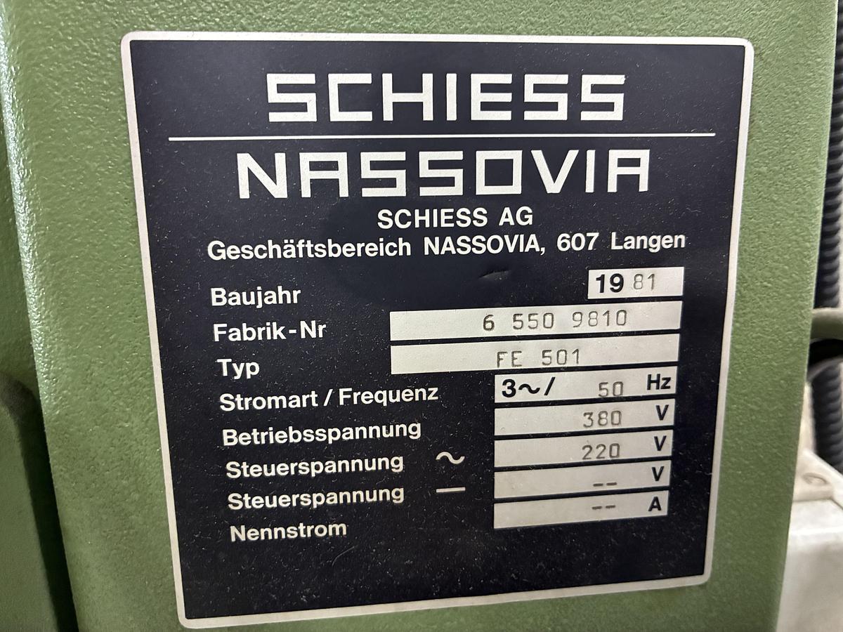 Gebruikt 1981 Schiess-Nassovia FE 501