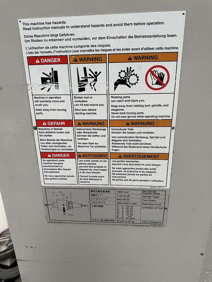 Gebruikt Brother TC-325 (boor-tap centrum) 