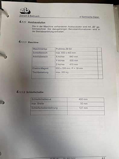 Gebruikt 1994 Ziersch & Baltrusch ZB64